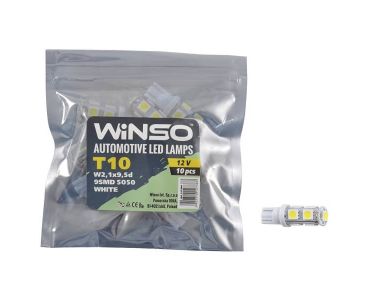 LED лампи для авто - LED лампа Winso T10 12V SMD5050 W2.1x9.5d 127380 - ЛЕД лампочки для авто