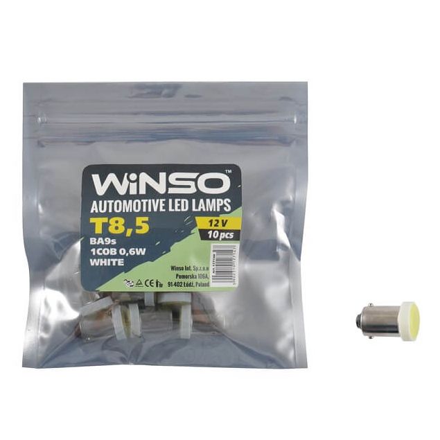Лампа Winso LED-T8.5 12V COB BA9s 127140 - 1