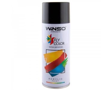 Краска автомобильная - Краска Winso Spray черная матовая MATT BLACK RAL9005 880410 450мл - КРАСКА ДЛЯ АВТО