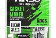 Герметик высокотемпературный WINSO силиконовый прозрачный 310410 - 1