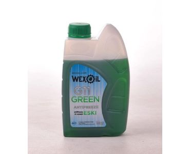Антифриз зеленый - Антифриз Wexoil ESKI G11 Green 1кг - зеленый