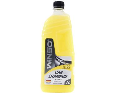 Автошампунь - Автошампунь концентрат WINSO INTENSE Car Shampoo Wash & Wax 1л 810940 - для мойки