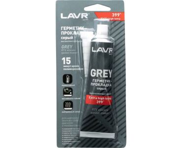  - Герметик-прокладка серый высокотемпературный GREY LAVR RTV silicone gasket maker 85г - 