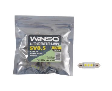 LED Лампы Winso - LED лампа Winso C5W 12V SMD5050 SV8.5 T11x36 127470 - ЛЕД лампочки для авто