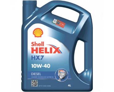 Моторное масло - Масло Shell Helix Diesel HX7 10w-40 4л - Масло моторное