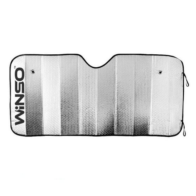 Сонцезахисна шторка WINSO на лобове скло 150х80см, дзеркальна (150800) - 1
