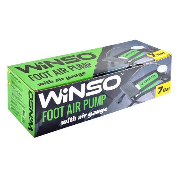Насос автомобільний ножний WINSO з манометром (120200) - 2