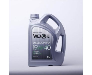 Моторне масло - Олива моторна Wexoil Diesel Optima 15W-40 5л - 