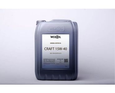 Моторне масло - Олива моторна Wexoil Craft 15W-40 20л - 