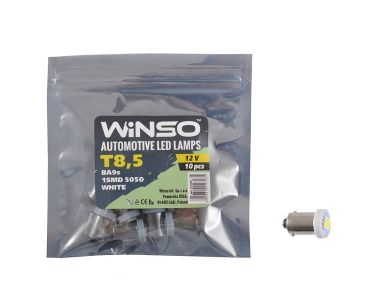 LED Лампы Winso - LED лампа Winso T8.5 12V SMD5050 BA9s 127280 - ЛЕД лампочки для авто