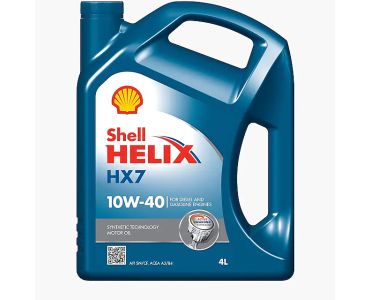 Моторное масло - Масло Shell Helix HX7 10w-40 4л - Масло моторное