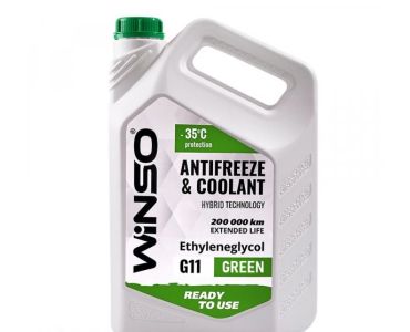 Охлаждающие жидкости Winso купить по выгодной цене - Винсо ANTIFREEZE & COOLANT WINSO GREEN G11 Антифриз -35С 4,1kg (4шт/ящ) - Охлаждающие жидкости