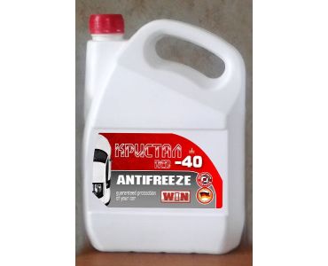 Охлаждающие жидкости для авто - Антифриз "CRYSTAL-40" красный (-24) WIN 1л - Охлаждающие жидкости