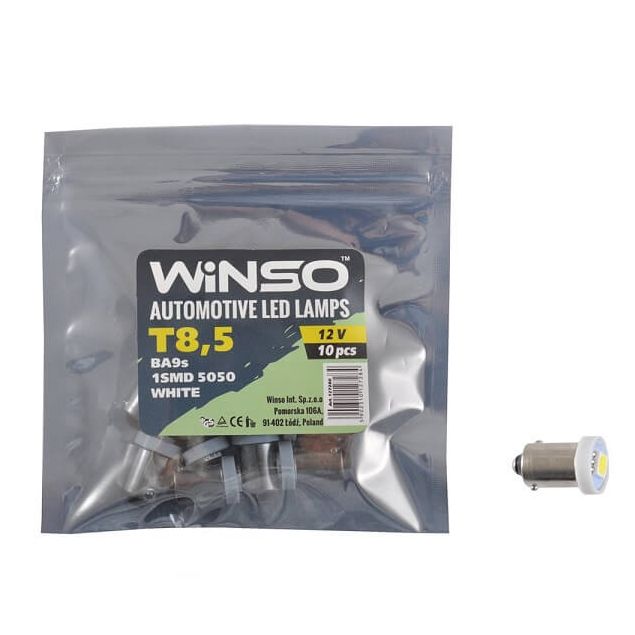 LED лампа Winso T8.5 12V SMD5050 BA9s 127280 - 1