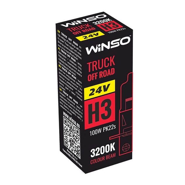 Галогенна лампа Winso Truck Off Road H3 100W 24V 724310 - 2