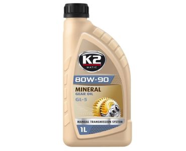 Трансмісійне масло - Масло трансмісійне K2 MATIC MINERAL GEAR OIL GL-5 80W-90 1 л - 