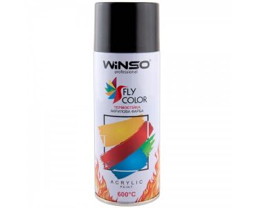 Краска автомобильная - Краска Winso Spray высокотемпературная чёрная RAL9005 880450 450мл - КРАСКА ДЛЯ АВТО