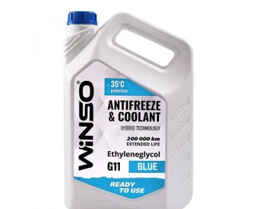 Охлаждающие жидкости Winso купить по выгодной цене - Винсо ANTIFREEZE & COOLANT WINSO BLUE G11 Антифриз - 35С 4,1kg (4шт/ящ) - Охлаждающие жидкости