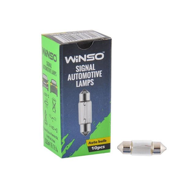 Лампа Winso 12V SV8.5 T11x31 C10W 10W 713200 - 1