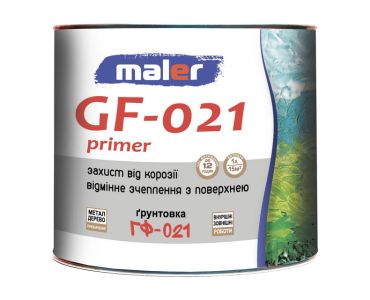 Алкідний грунт - Грунт ГФ-021 червоно-коричневий Маляр (25кг) - 