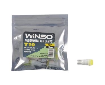LED лампы для авто - LED лампа Winso T10 12V SMD W2.1x9.5d lens 127110 - ЛЕД лампочки для авто