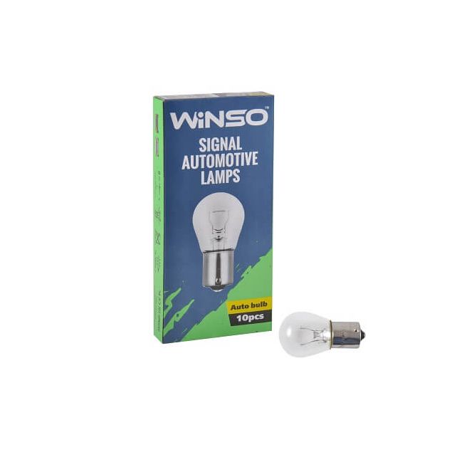 Лампа розжарювання Winso P21W 12V 21W BA15s 713100 - 1