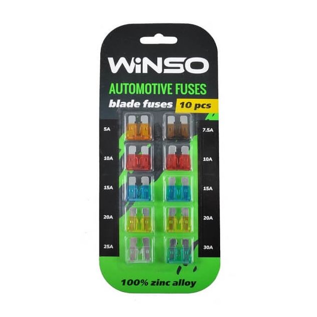 Запобіжники Winso стандарт 10 шт (155200) - 1