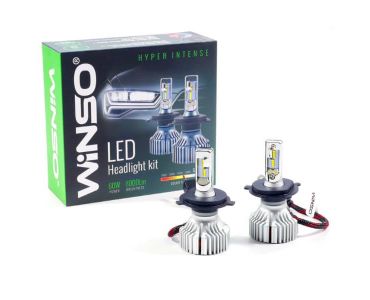 Автосвітло - LED лампа Winso H4 12/24V 60W 6500K 8000Lm CSP Lumileds ZES Chip 798400 - 