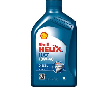 Моторное масло - Масло Shell Helix Diesel HX7 10w-40 1л - Масло моторное