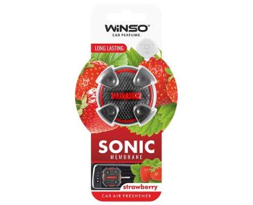 Ароматизатор в машину - Ароматизатор Winso Sonic на дефлектор Strawberry 531070 - пахучки в авто