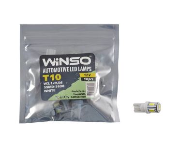 LED лампы для авто - LED лампа Winso T10 12V SMD5630 W2.1x9.5d 127310 - ЛЕД лампочки для авто